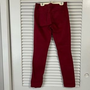 LOFT pants, size25, red/burgundy color